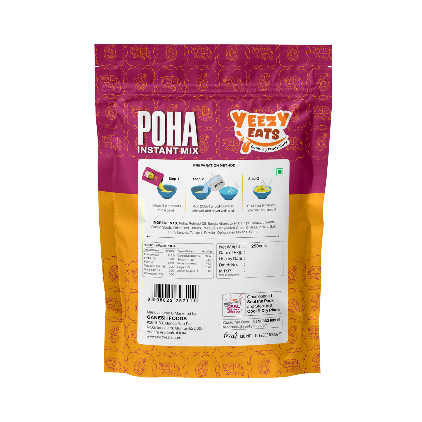 Yeezy Eats Poha Instant Mix